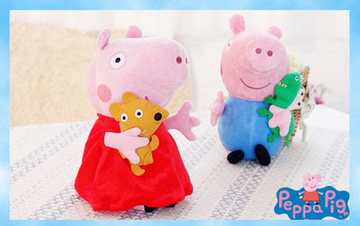 供应现货批发佩佩猪毛绒玩具公仔 厂家直销毛绒玩具佩佩猪毛绒玩具-华旺实业